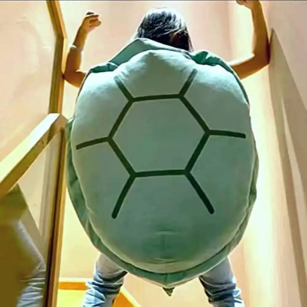 Extra Large Wearable Turtle Shell Plush Pillow Costume - Weighted Stuffed Animal for Kids and Adults, Ideal Gift for Dress-Up Fun