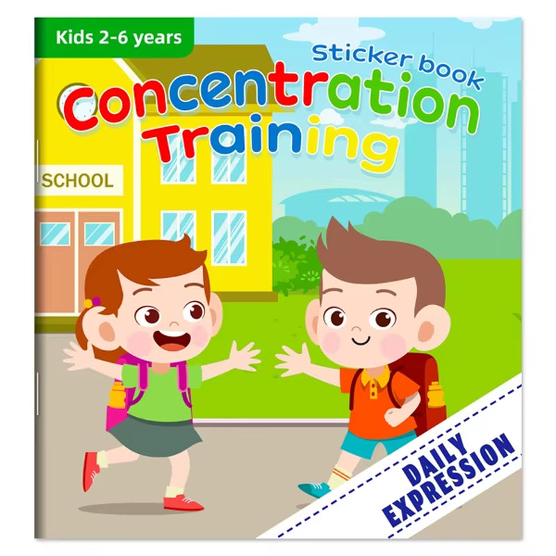 Montessori Educational Sticker Books for Children Aged 3-6: Enhancing Developmental Potential through Engaging Activities