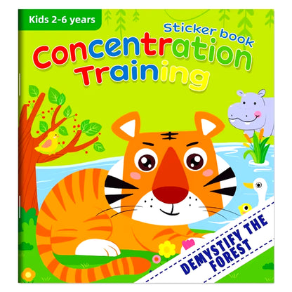 Montessori Educational Sticker Books for Children Aged 3-6: Enhancing Developmental Potential through Engaging Activities