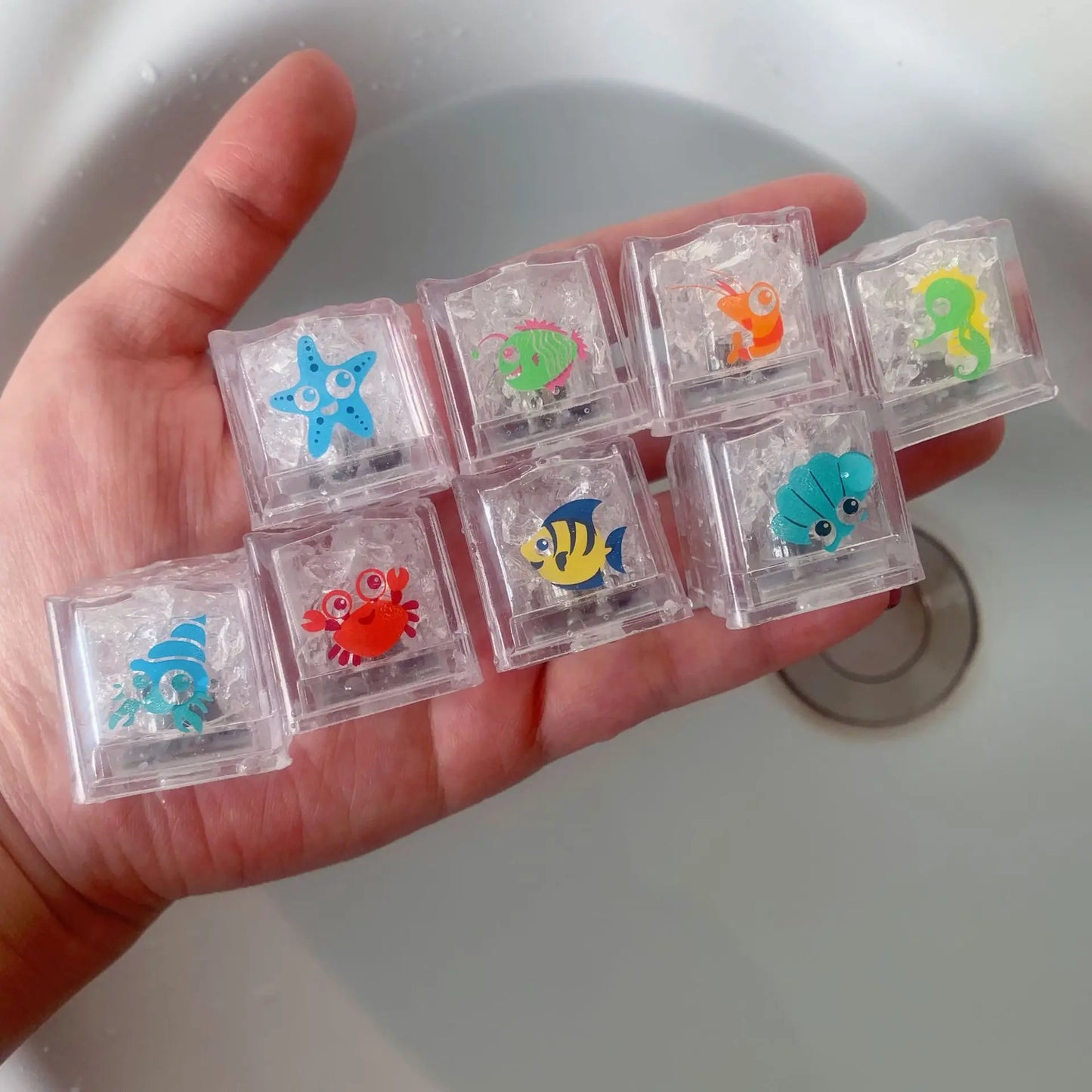Colorful LED Bath Toys with Waterproof Underwater Lights - Ideal Birthday Gift for Boys and Girls