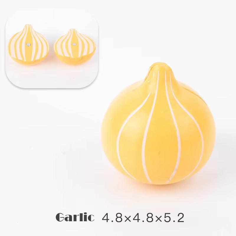Magnetic Wooden Cutting Fruits and Vegetables Simulation Kitchen Playset - Montessori Educational Toy for Children