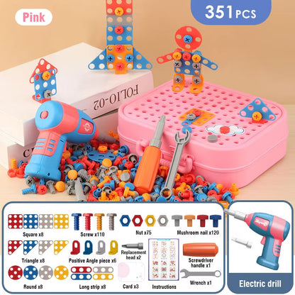 Children’s DIY Tool Set with Electric Drill