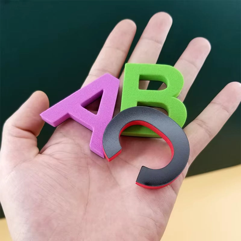 Magnetic Alphabet Letters Set (24-76 Pieces) - EVA Foam Refrigerator Stickers for Toddlers and Kids - Educational Toys for Learning Spelling and Counting