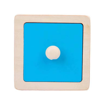 Montessori Colorful Geometry Grasping Board - Wooden Shape Sorting Toy for Educational Development in Babies and Children