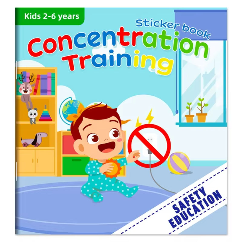 Montessori Educational Sticker Books for Children Aged 3-6: Enhancing Developmental Potential through Engaging Activities