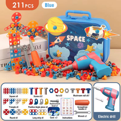Children’s DIY Tool Set with Electric Drill
