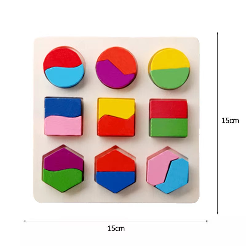 Wooden Alphabet and Number Shape Matching Puzzle Board for Early Childhood Education - 3D Educational Toy for Preschoolers