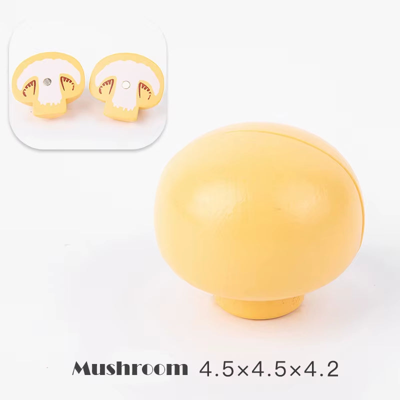 Magnetic Wooden Cutting Fruits and Vegetables Simulation Kitchen Playset - Montessori Educational Toy for Children