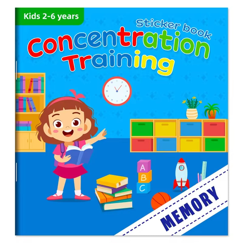 Montessori Educational Sticker Books for Children Aged 3-6: Enhancing Developmental Potential through Engaging Activities