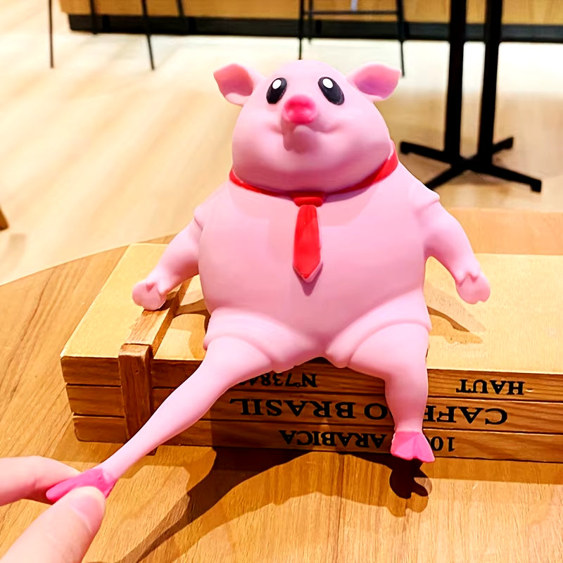 Creative Decompression Toy - Cute Pink Cartoon Pig with Music Features