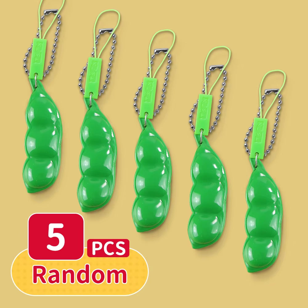 Premium Sensory Fidget Toys for Children and Adults: Innovative Squishy Shrink Tube and Pea Squeeze Toys for Autism and Anxiety Relief