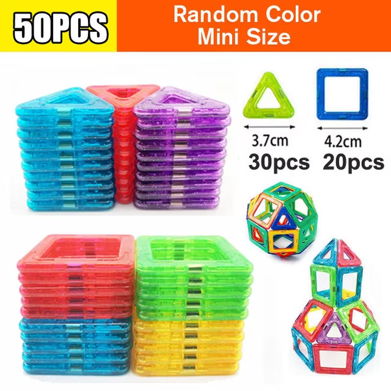 Magnetic Building Blocks Designer Set - Educational Magnet Toys for Children, Ideal Gift for Creative Play